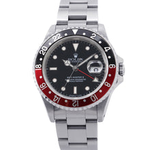 将图像加载到图库查看器中，ROLEX GMT MasterII W40mm Stainless Steel Black Dial16710
