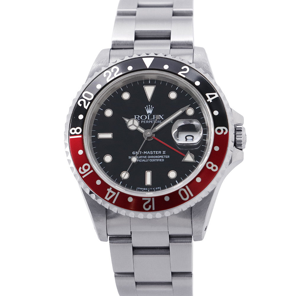 ROLEX GMT MasterII W40mm Stainless Steel Black Dial16710