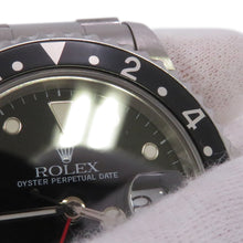 将图像加载到图库查看器中，ROLEX GMT MasterII W40mm Stainless Steel Black Dial16710
