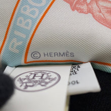 将图像加载到图库查看器中，HERMES Twilly Funny Ice Cream Aqua/Orange/Yellow Silk100%
