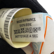 将图像加载到图库查看器中，HERMES Twilly Funny Ice Cream Aqua/Orange/Yellow Silk100%
