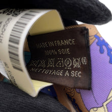 Load image into Gallery viewer, HERMES Twilly A VOS CRAYONS Come on, get your colored pencils out! Vanille/Violet/White/Multicolor Silk100%
