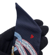 将图像加载到图库查看器中，HERMES Twilly Queen of Hearts Dame de Coeur Black//Rouge/Gold Silk100%
