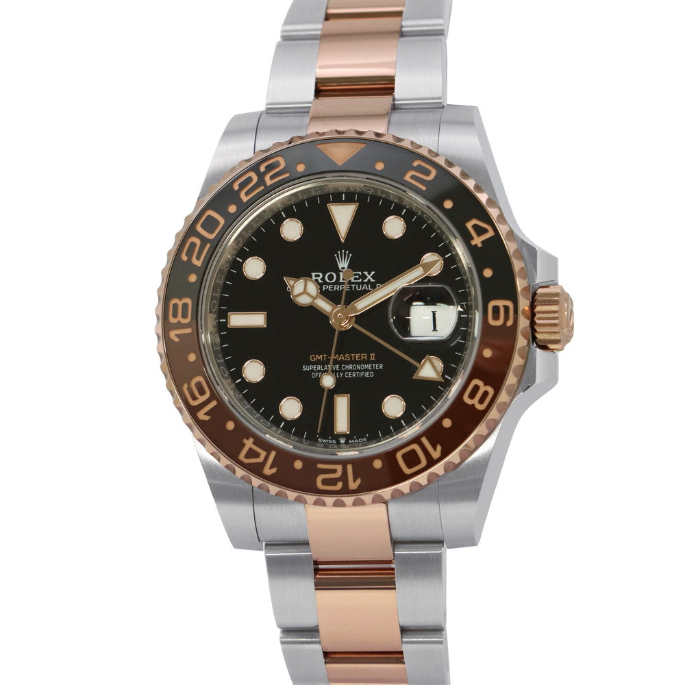 ROLEX GMT MasterII W40mm Stainless Steel K18PG Black Dial126711CHNR