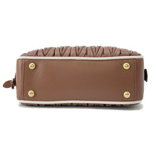 将图像加载到图库查看器中，MIUMIU Arkady 2WAY Handbag Camel5BB142 Leather Size regular
