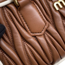 将图像加载到图库查看器中，MIUMIU Arkady 2WAY Handbag Camel5BB142 Leather Size regular
