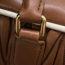 将图像加载到图库查看器中，MIUMIU Arkady 2WAY Handbag Camel5BB142 Leather Size regular
