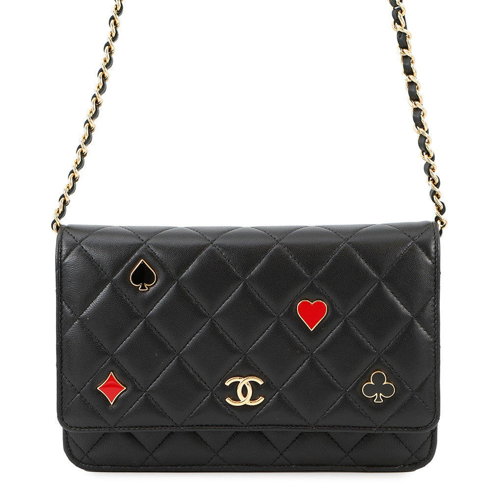 CHANEL Monaco Series Chain Wallet BlackAP3076 Lambskin