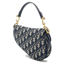 Load image into Gallery viewer, Dior Saddle Oblique One Shoulder Bag NavyM0455CTZQ Canvas Leather
