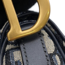 Load image into Gallery viewer, Dior Saddle Oblique One Shoulder Bag NavyM0455CTZQ Canvas Leather
