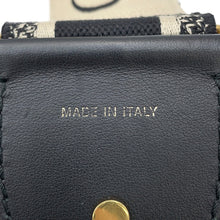将图像加载到图库查看器中，Dior Embroidery Shoulder Strap Navy/BeigeS8552CBTE Canvas Leather
