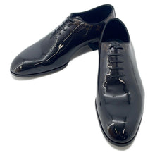Load image into Gallery viewer, LOUIS VUITTON LV Vendome line derby shoes Black Patent Leather Size 6
