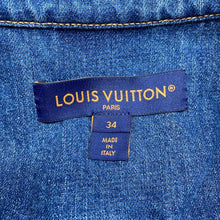 将图像加载到图库查看器中，LOUIS VUITTON DenimJacket Size 34 BlueRW232W Cotton100%

