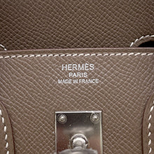 将图像加载到图库查看器中，HERMES Birkin Etoupe Epsom Size 25
