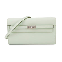 将图像加载到图库查看器中，HERMES Kelly wallet long to go VertPeppermint Epsom
