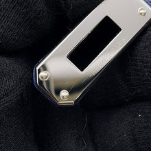 将图像加载到图库查看器中，HERMES Kelly Sellier Blue Encre Veau Madame Size 25
