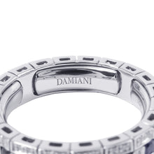 Load image into Gallery viewer, Damiani Belle Epoque Sapphire Diamond Ring Size Approximately 11 18K White Gold

