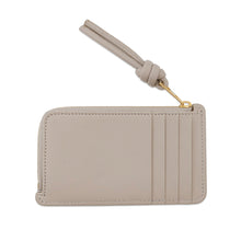 将图像加载到图库查看器中，LOEWE Knot Coin Card Holder Light oatsCEM1Z40X04 Shiny Nappa Calf Leather
