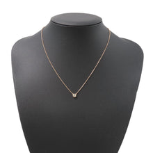 将图像加载到图库查看器中，TIFFANY&amp;Co. Elsa Peretti By the Yard Single Diamond Pendant 18K Pink Gold
