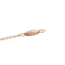 将图像加载到图库查看器中，TIFFANY&amp;Co. Elsa Peretti By the Yard Single Diamond Pendant 18K Pink Gold
