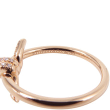 Load image into Gallery viewer, TIFFANY&amp;Co. Knot Diamond Ring Size Approximately No. 1269526411 18K Pink Gold

