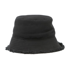 Load image into Gallery viewer, PRADA fringe bucket hat Black1HC137 Cotton100%
