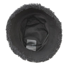 将图像加载到图库查看器中，PRADA fringe bucket hat Black1HC137 Cotton100%
