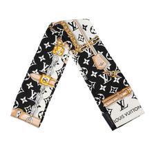 Load image into Gallery viewer, LOUIS VUITTON Bandeau Monogram Confidential NoirM78656 Silk100%
