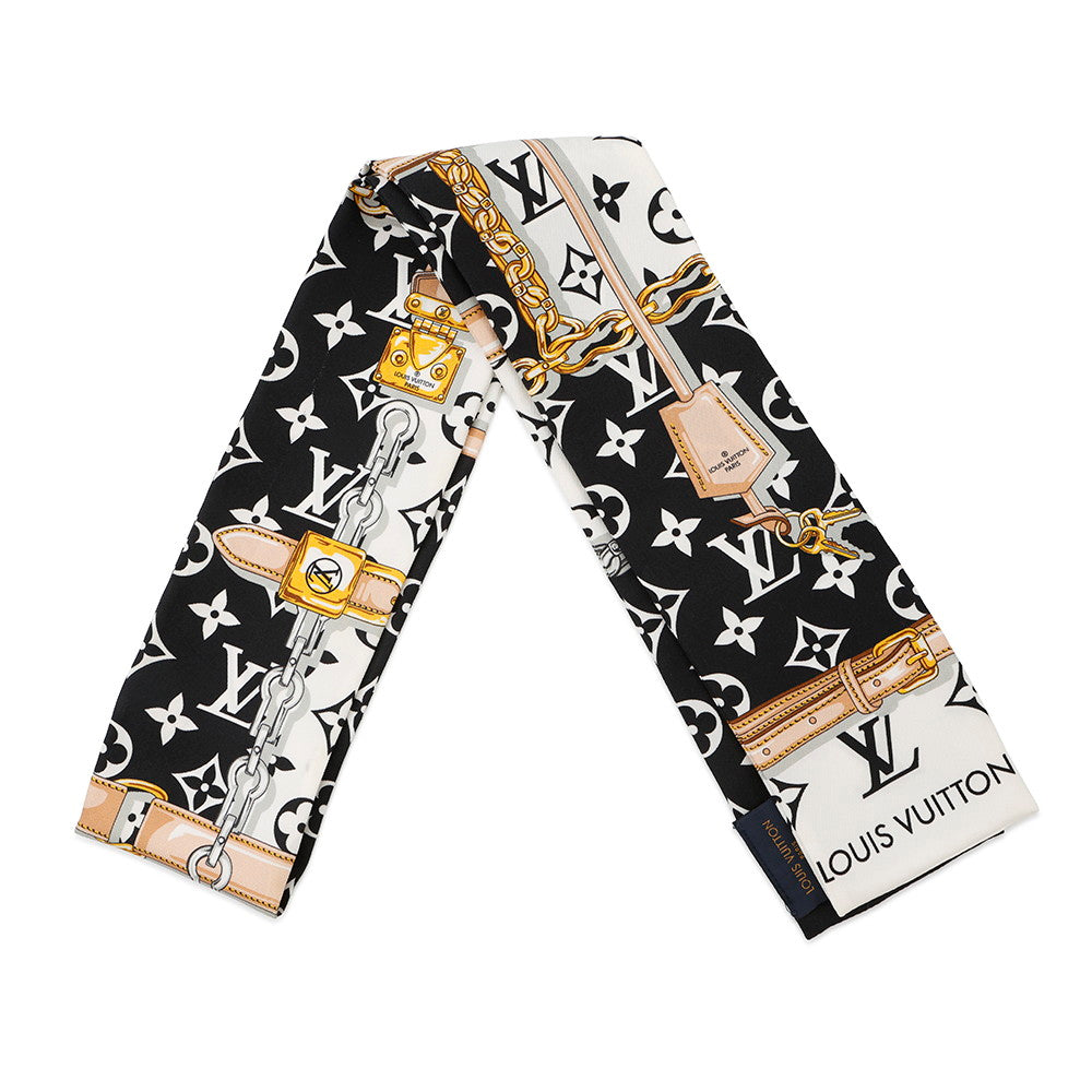 LOUIS VUITTON Bandeau Monogram Confidential NoirM78656 Silk100%