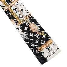 将图像加载到图库查看器中，LOUIS VUITTON Bandeau Monogram Confidential NoirM78656 Silk100%
