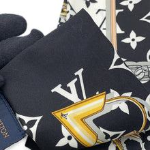 将图像加载到图库查看器中，LOUIS VUITTON Bandeau Monogram Confidential NoirM78656 Silk100%
