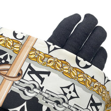 Load image into Gallery viewer, LOUIS VUITTON Bandeau Monogram Confidential NoirM78656 Silk100%
