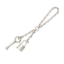 Load image into Gallery viewer, HERMES ScarfRing Cadena Key Silver Gold Plated

