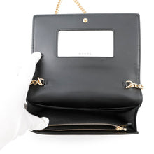 将图像加载到图库查看器中，GUCCI GGMatelasse Chain Wallet Black723787 Leather
