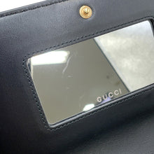 将图像加载到图库查看器中，GUCCI GGMatelasse Chain Wallet Black723787 Leather
