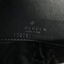 将图像加载到图库查看器中，GUCCI GGMatelasse Chain Wallet Black723787 Leather
