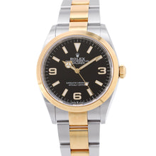 Load image into Gallery viewer, ROLEX Explorer 36 W36mm Stainless Steel K18YG Black Dial124273
