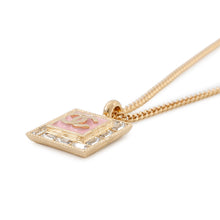 Load image into Gallery viewer, CHANEL CC Logo Rhinestone Necklace Pink/Gold Gold Plated Rhinestone
