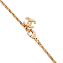 Load image into Gallery viewer, CHANEL CC Logo Rhinestone Necklace Pink/Gold Gold Plated Rhinestone
