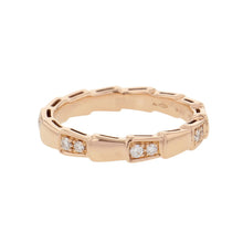 Load image into Gallery viewer, BVLGARI Serpenti Viper Ring Size 54/#14353271 18K Pink Gold
