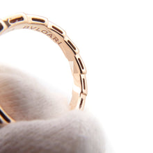 Load image into Gallery viewer, BVLGARI Serpenti Viper Ring Size 54/#14353271 18K Pink Gold
