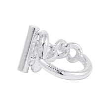 将图像加载到图库查看器中，HERMES Croisette Ring Size GM/52/#12 SV925
