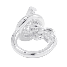 将图像加载到图库查看器中，HERMES Croisette Ring Size GM/52/#12 SV925
