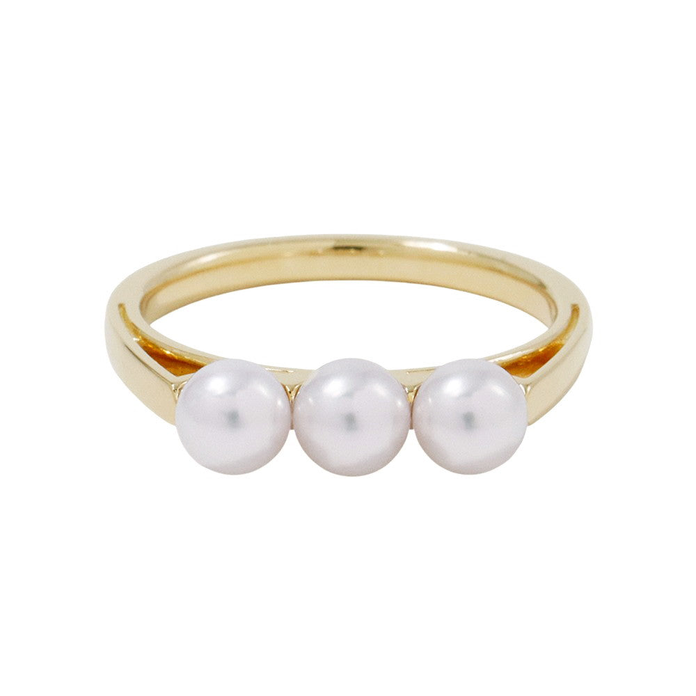 TASAKI Balance Light Ring Size Approximately No. 14R-4939-18KYG 18K Yellow Gold