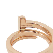 将图像加载到图库查看器中，TIFFANY&amp;Co. T-Square Wrap Earring Size Approximately 11 18K Pink Gold
