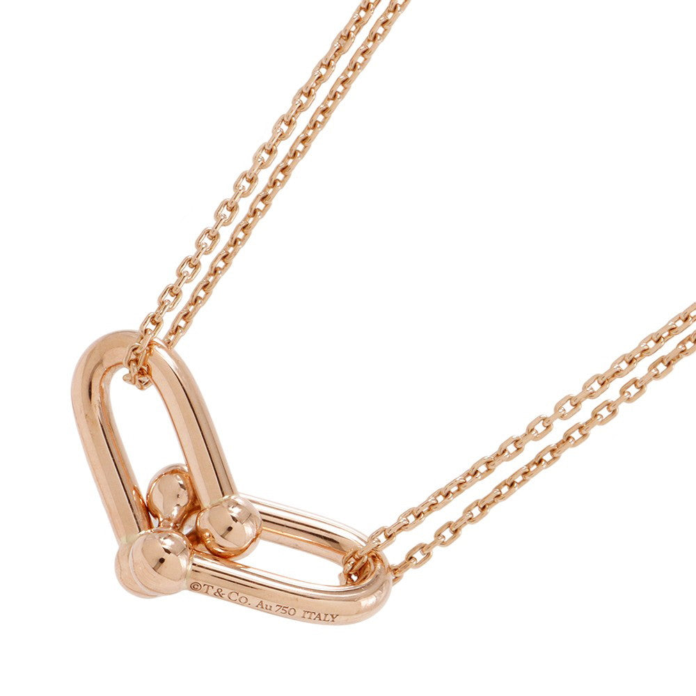 TIFFANY&Co. Hardware Large Double Link Necklace63982326 18K Pink Gold