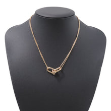 Load image into Gallery viewer, TIFFANY&amp;Co. Hardware Large Double Link Necklace63982326 18K Pink Gold
