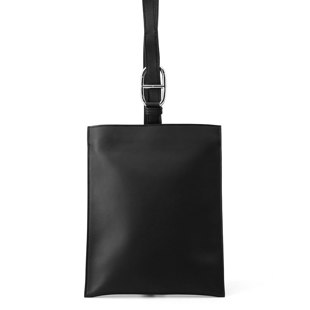 HERMES Potential Plus Black Swift Leather