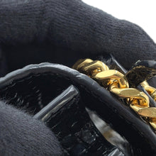 将图像加载到图库查看器中，SAINT LAURENT PARIS Sunset ChainShoulder Bag Black442906 Croco embossed leather
