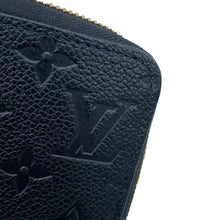 将图像加载到图库查看器中，LOUIS VUITTON Zippy Wallet NoirM61864 Monogram Empreinte Leather

